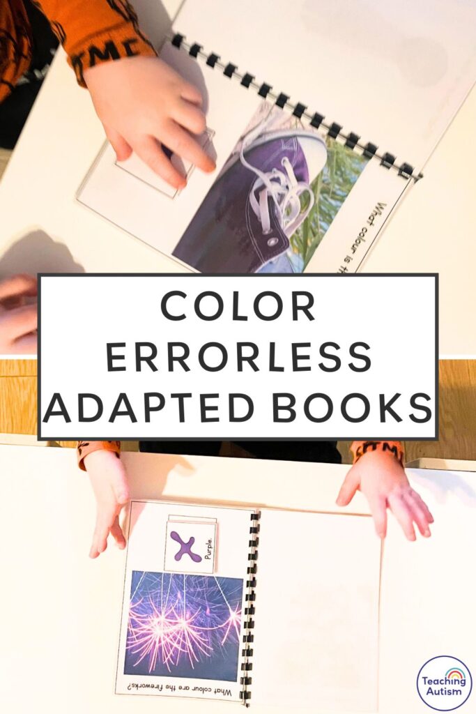 Errorless Color Adapted Books for Special Education
