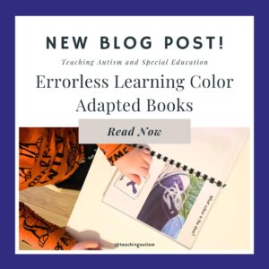 Errorless Color Adapted Books for Special Education