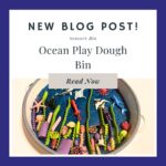 Ocean Play Dough Bin for Sensory Play