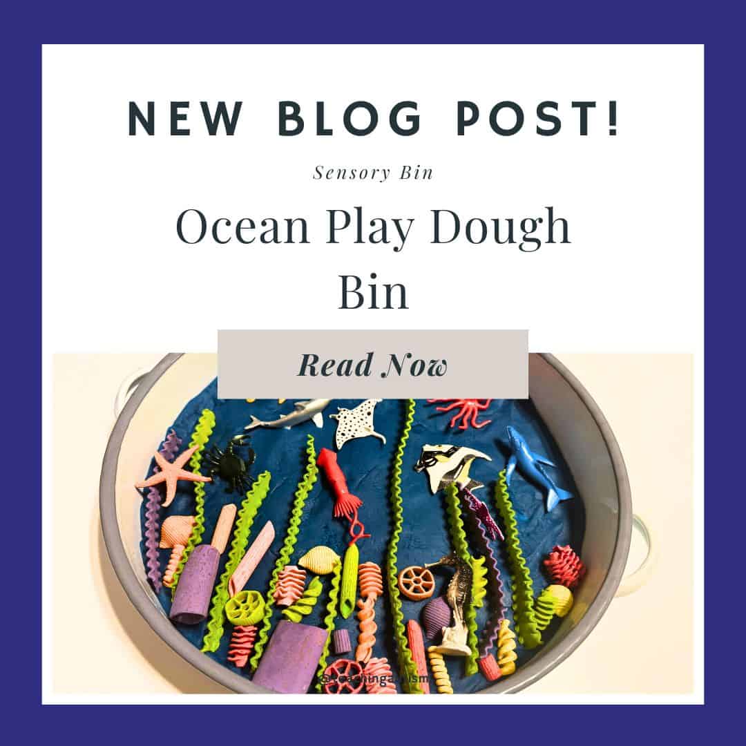 Ocean Play Dough Bin for Sensory Play - Teaching Autism