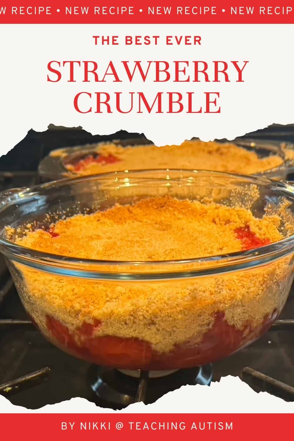 Thread Crumbles Strawberry Crumble Recipe - Teaching Autism