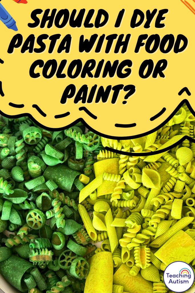 Should I Dye Pasta with Food Coloring or Paint?