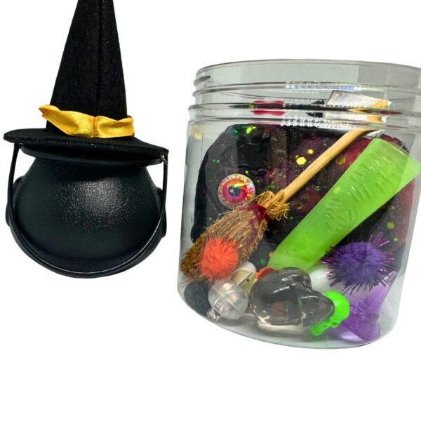 Witch's Cauldron Play Dough Jar