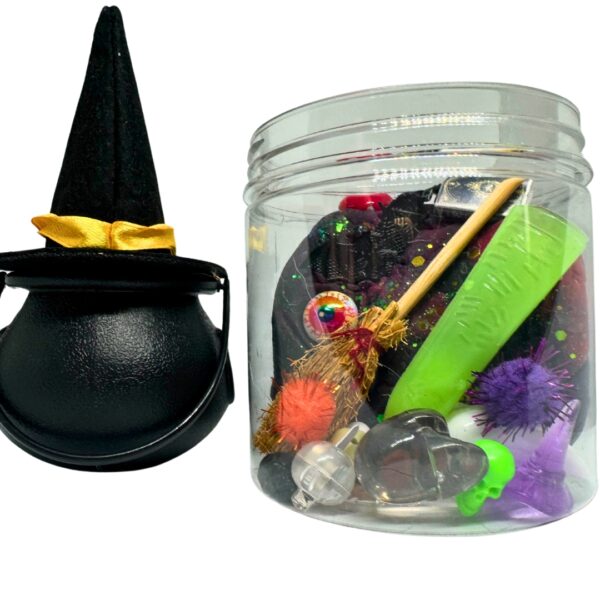 Witch's Cauldron Play Dough Jar