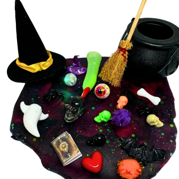 Witch's Cauldron Play Dough Jar