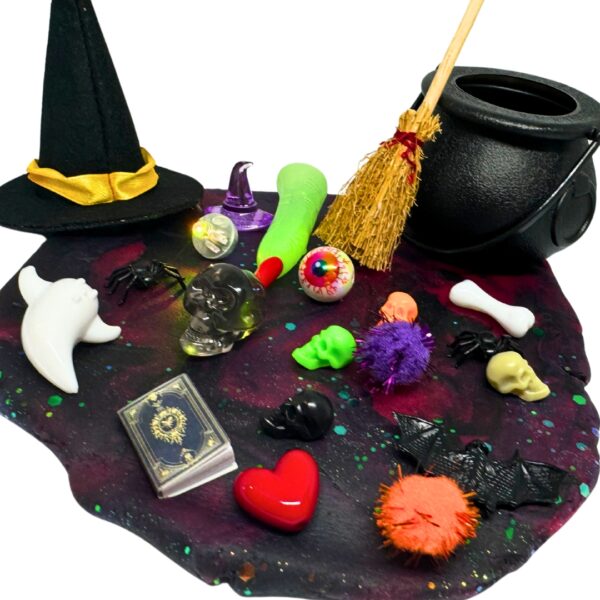 Witch's Cauldron Play Dough Jar