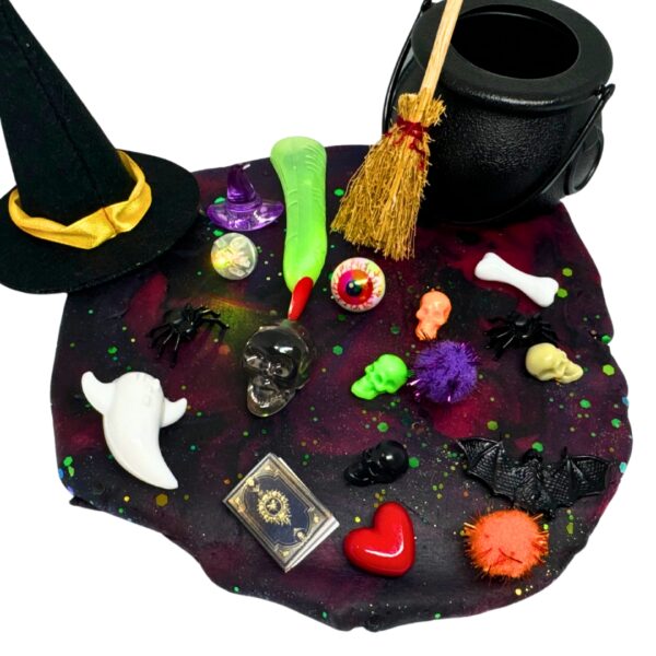 Witch's Cauldron Play Dough Jar