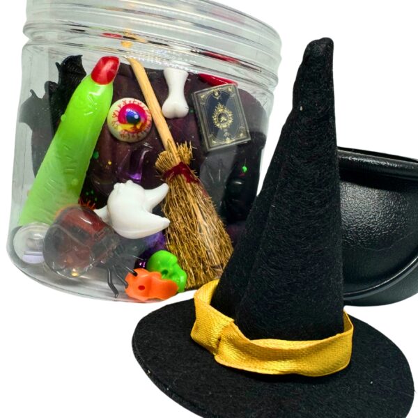 Witch's Cauldron Play Dough Jar