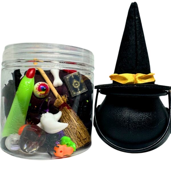 Witch's Cauldron Play Dough Jar