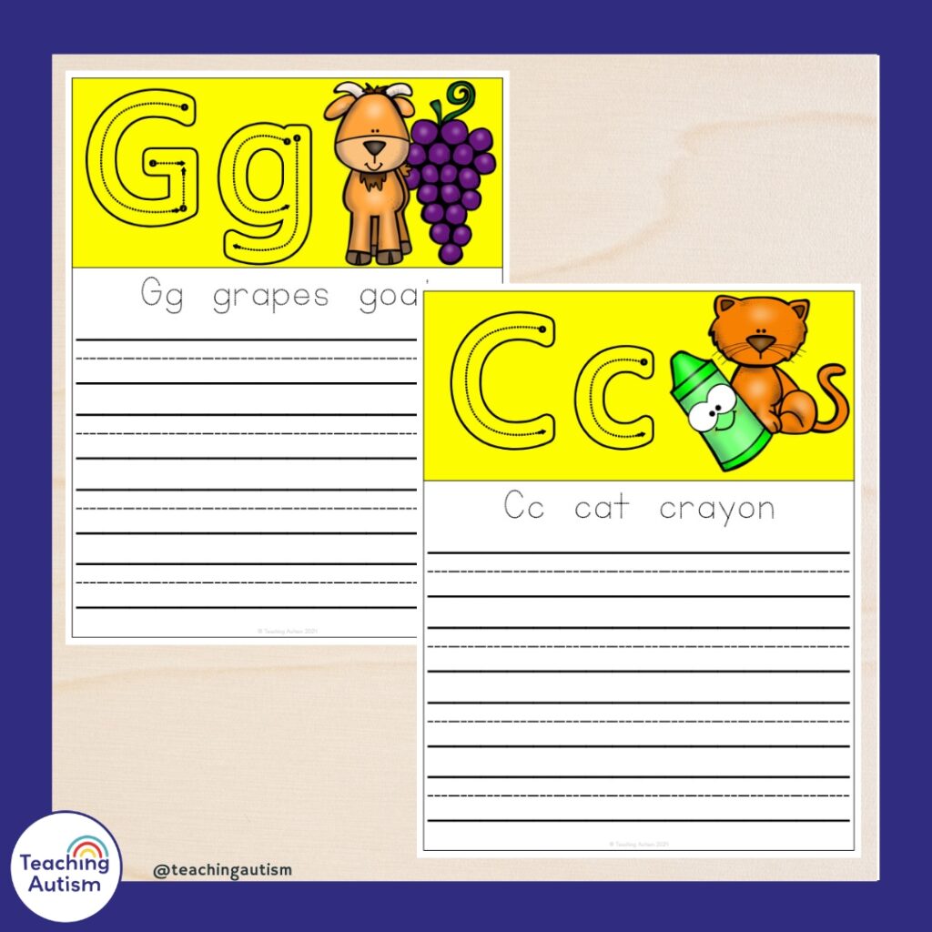 Free Alphabet Handwriting Practice Worksheets