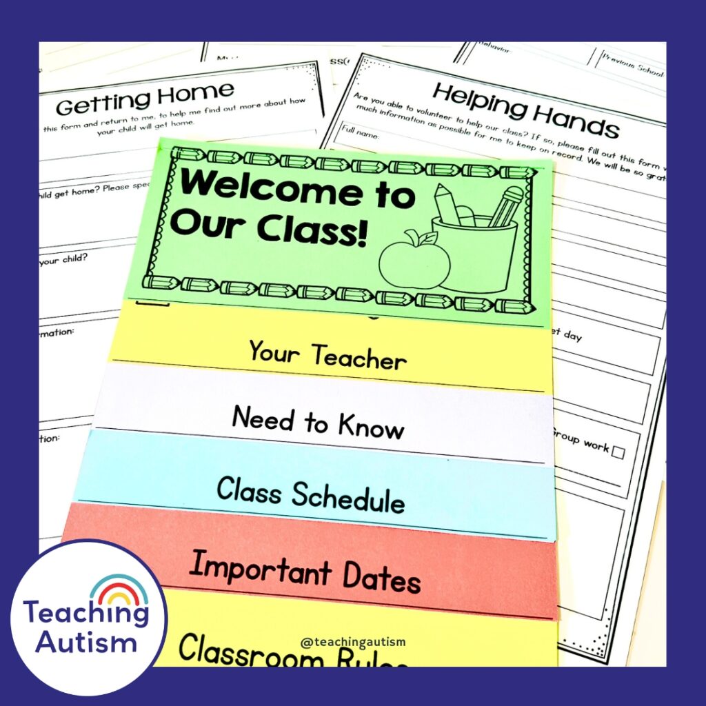 Back to School Class Information Booklet