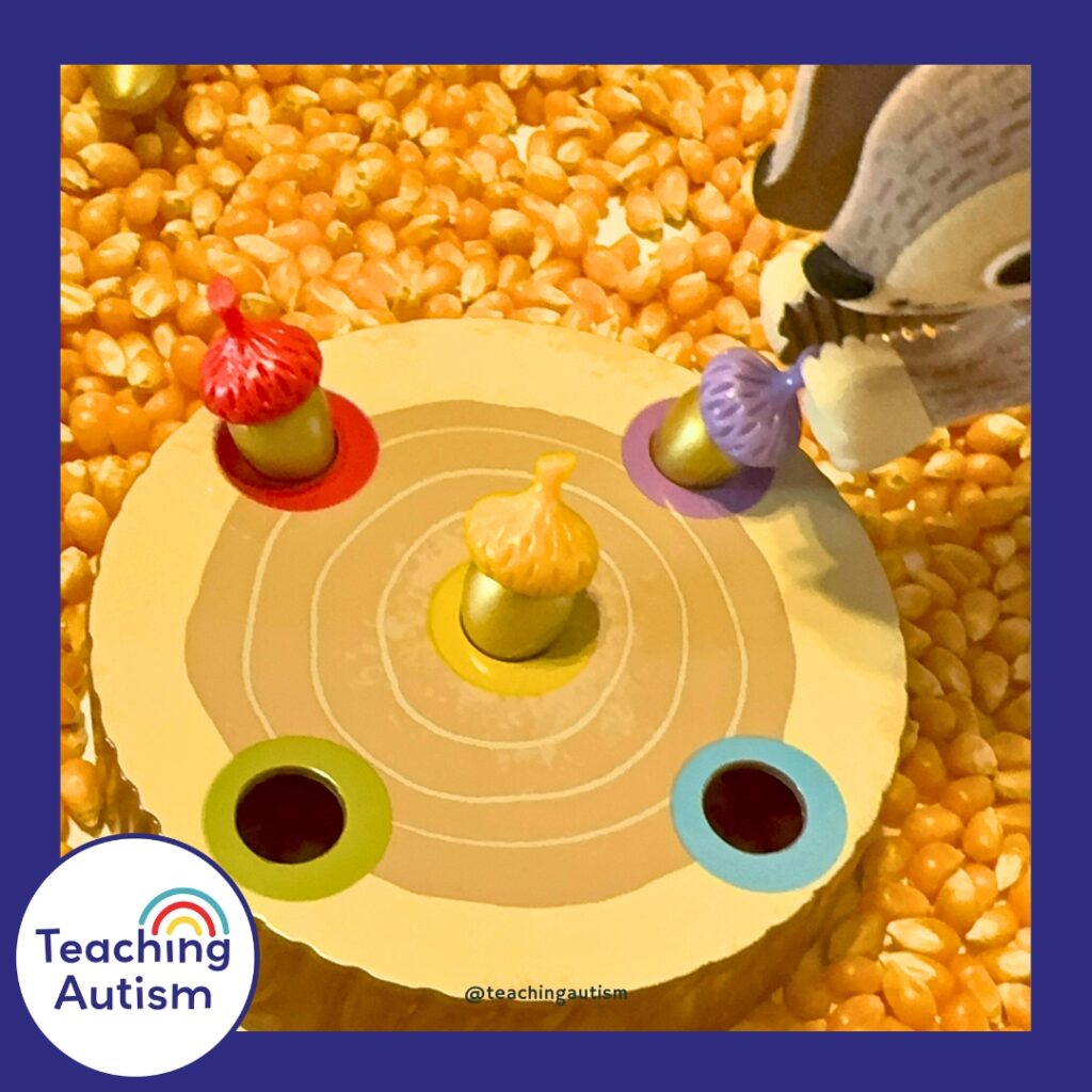 Acorn Sensory Bin for Kids