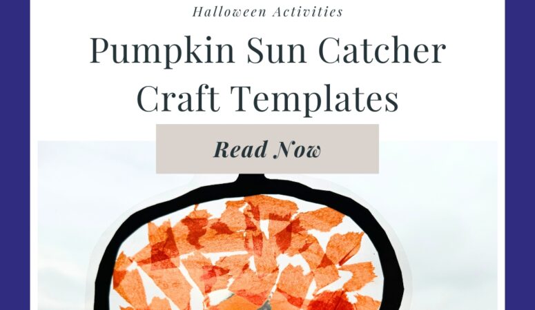 Pumpkin Sun Catcher Craft for Kids