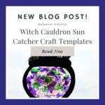 Witch Cauldron Sun Catcher Craft