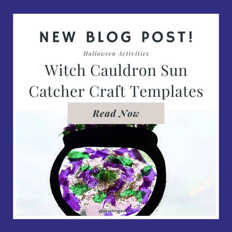 Witch Cauldron Sun Catcher Craft