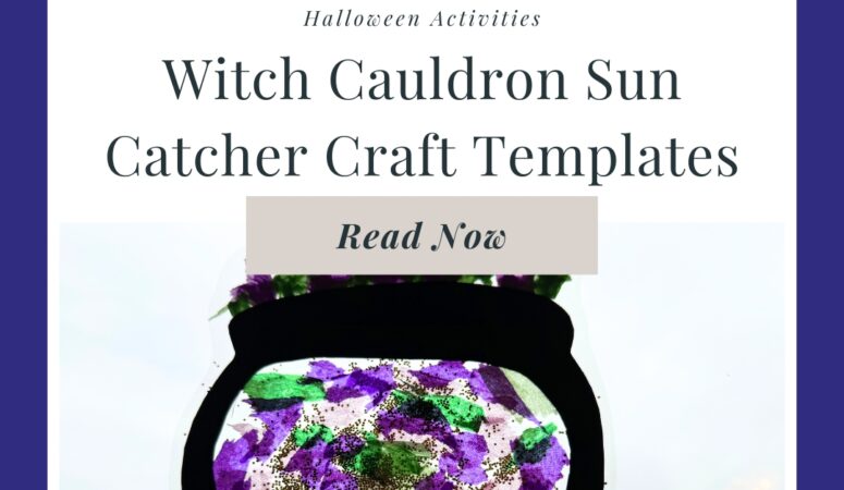 Witch Cauldron Sun Catcher Craft