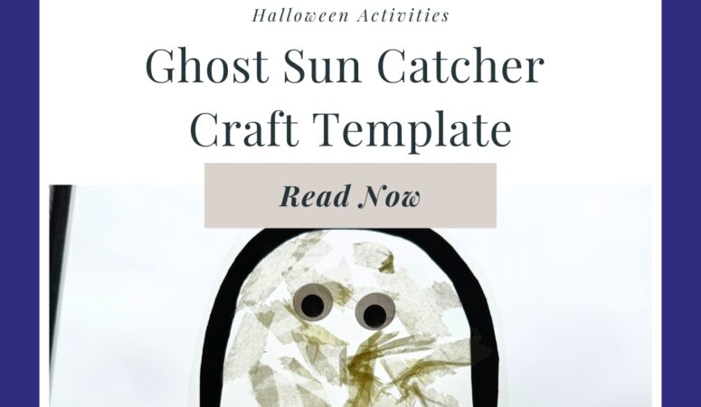 Ghost Sun Catcher Craft for Kids