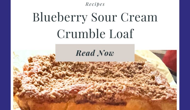 Blueberry Sour Cream Crumble Loaf Recipe