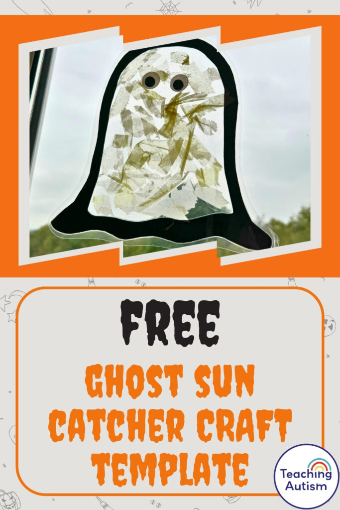 Ghost Sun Catcher Craft for Kids