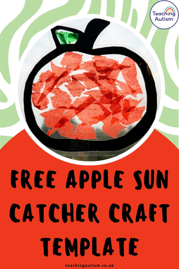 Apple Sun Catcher Craft