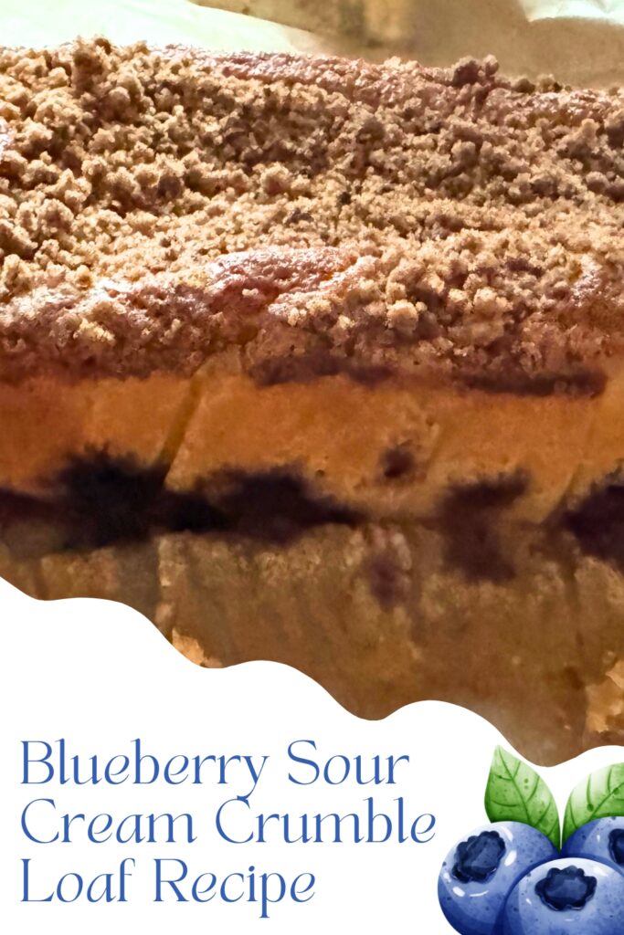 Blueberry Sour Cream Crumble Loaf Recipe