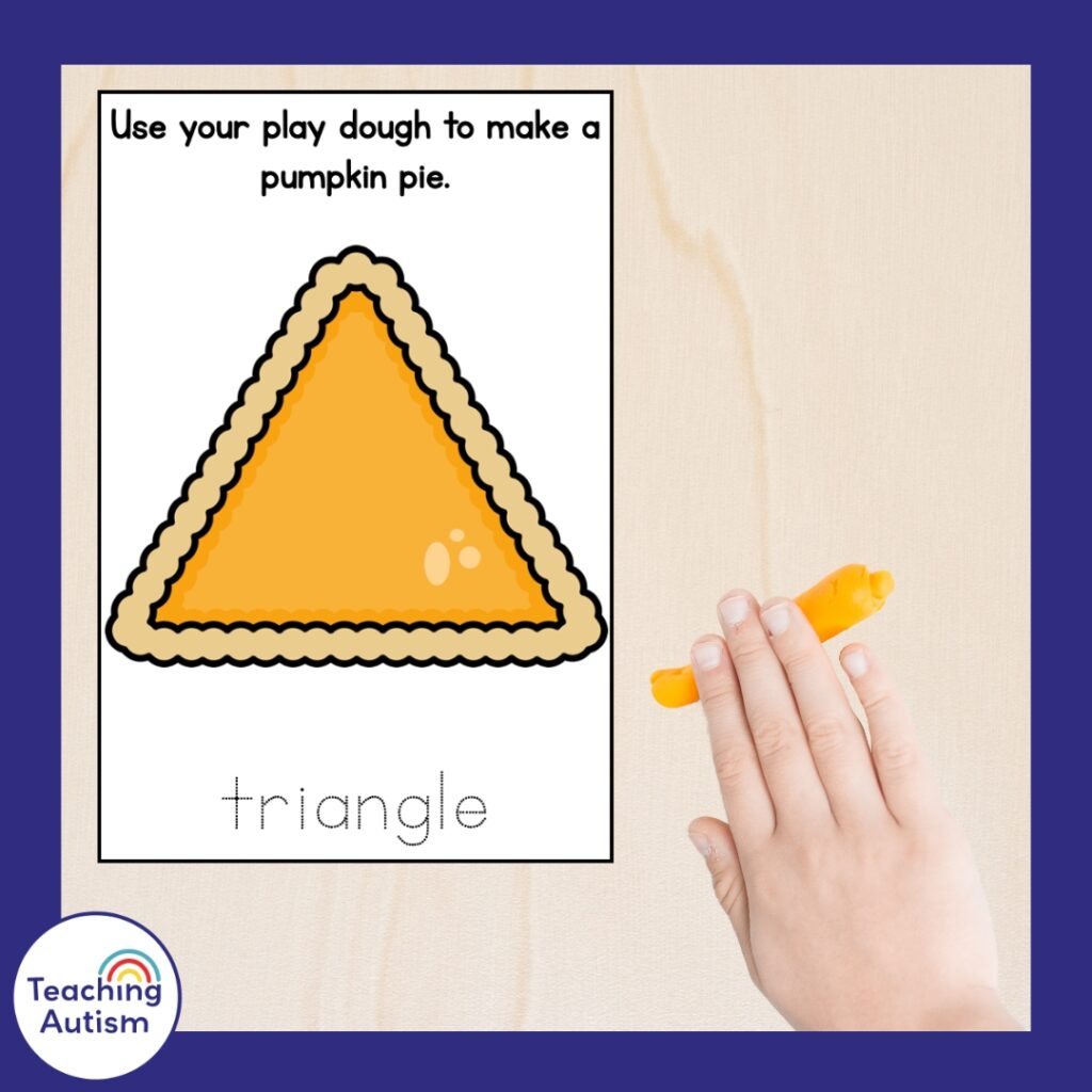 Free Pumpkin Pie Play Dough Cards