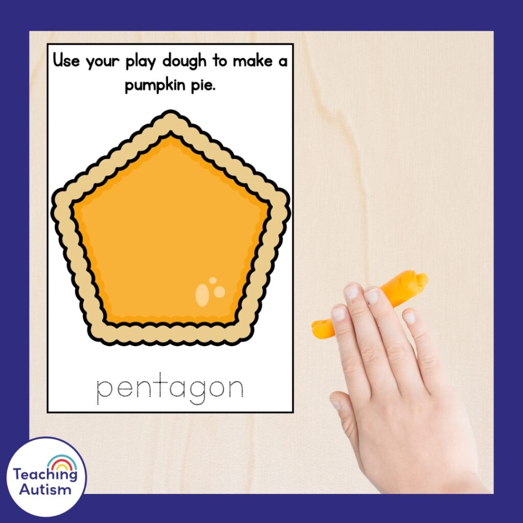 Free Pumpkin Pie Play Dough Cards