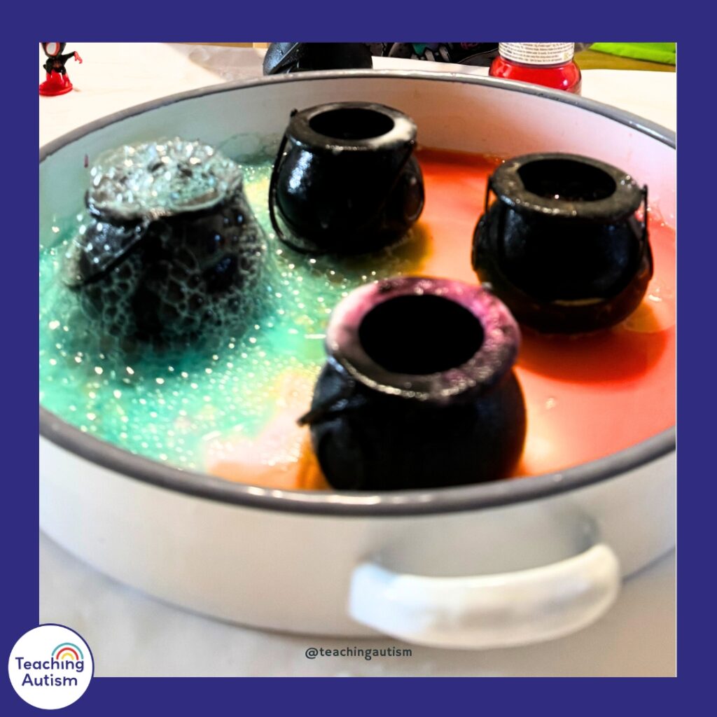 Fizzing Cauldrons Science Experiment for Kids