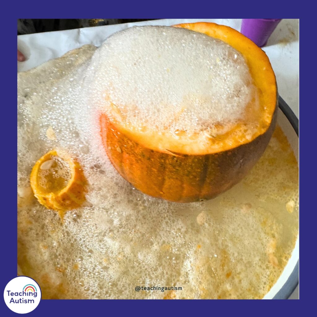 Erupting Pumpkin Science Experiment for Kids