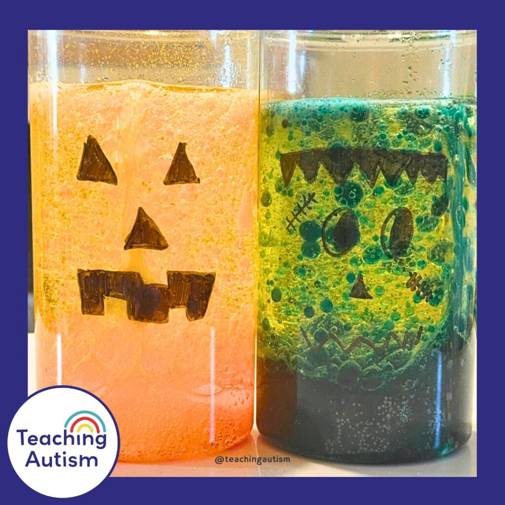 How to Make Halloween Lava Lamps