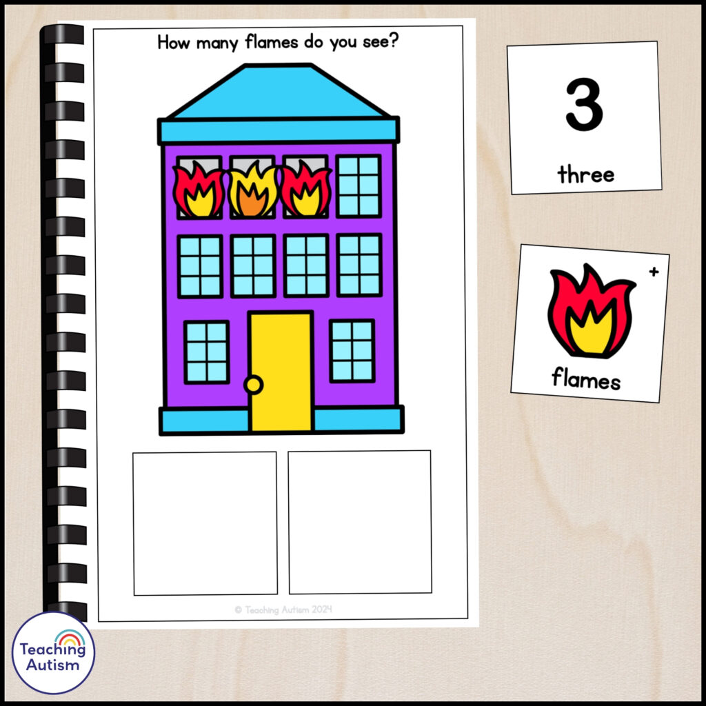 Free Fire Safety Counting Adapted Books