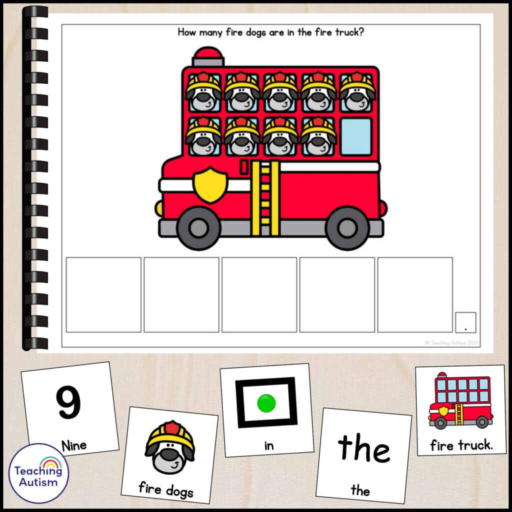 Free Fire Safety Counting Adapted Books