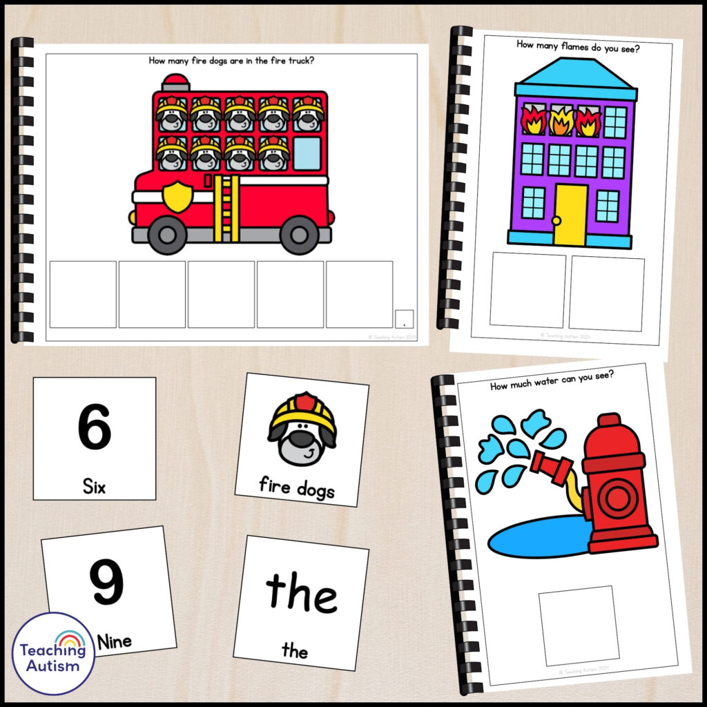 Free Fire Safety Counting Adapted Books