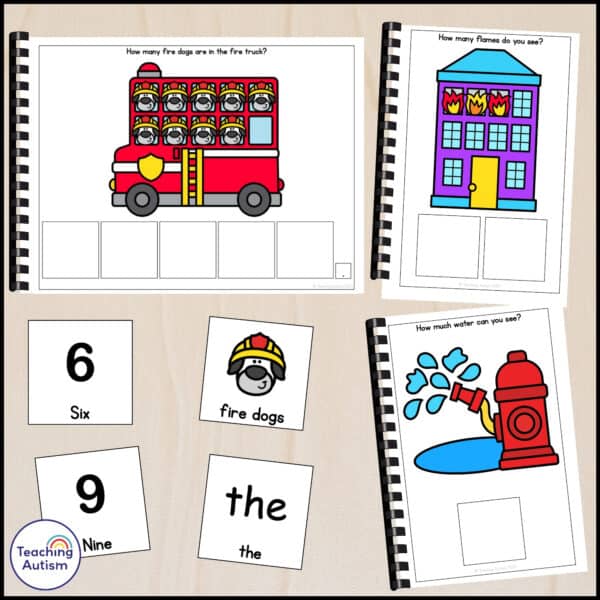 Free Fire Safety Counting Adapted Books - Teaching Autism