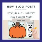 Free Jack-o'-Lantern Play Dough Mats