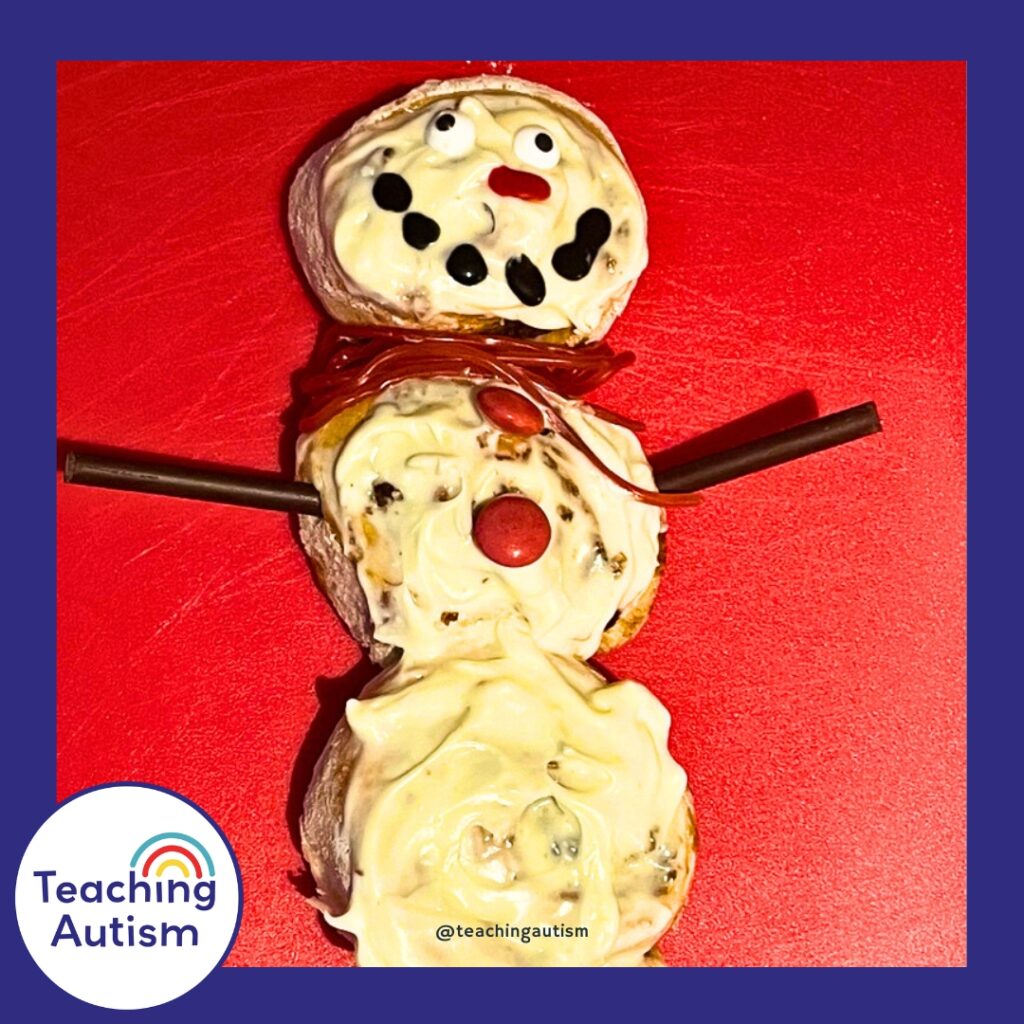 How to Make Snowman Cinnamon Buns