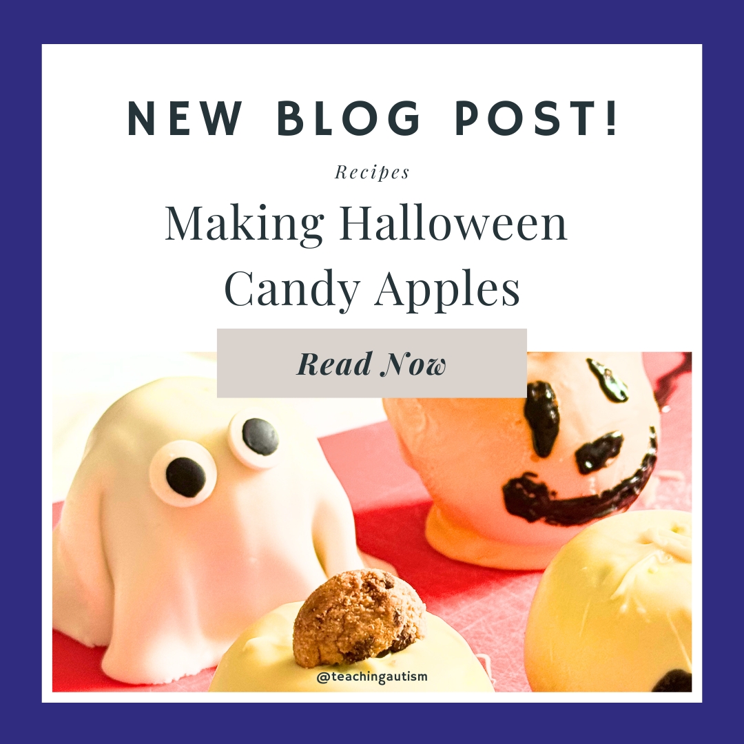 Halloween Candy Apple Ideas for Kids Teaching Autism