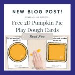 Free Pumpkin Pie Play Dough Cards