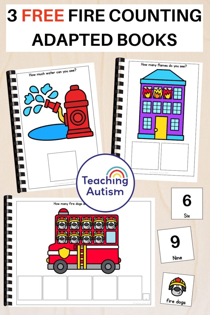 Free Fire Safety Counting Adapted Books