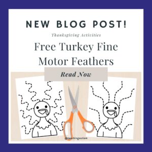 Free Turkey Fine Motor Activity