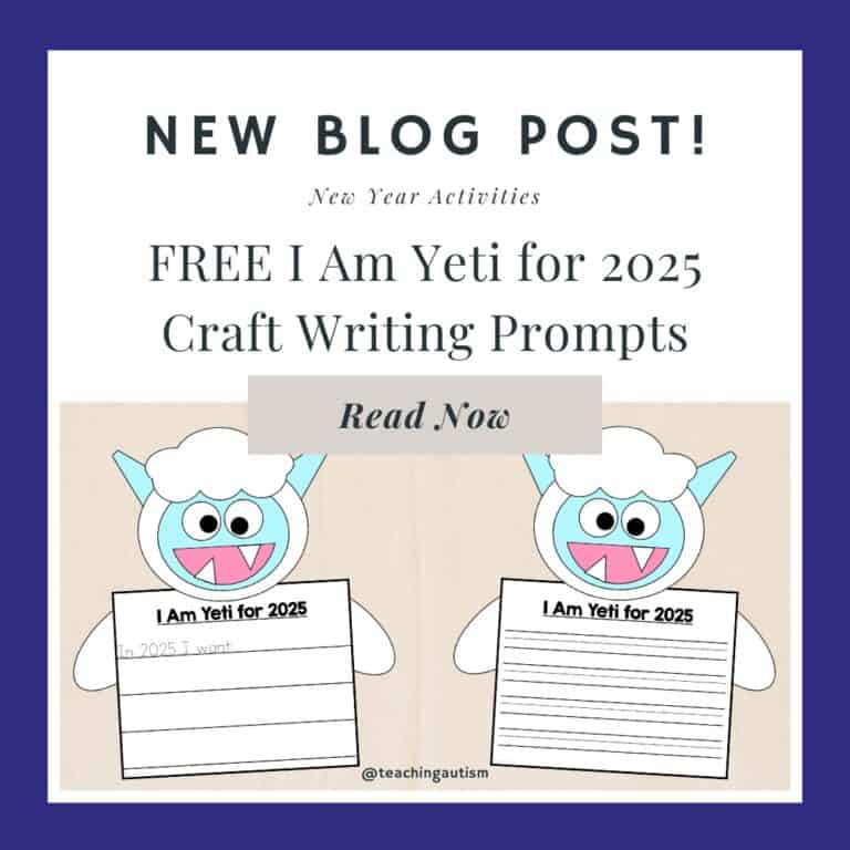 Free New Year Craft: "I Am Yeti for 2025"