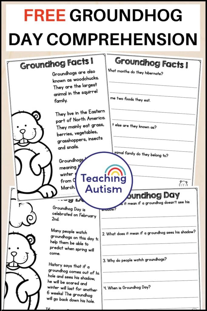 Free Groundhog Day Reading Comprehension