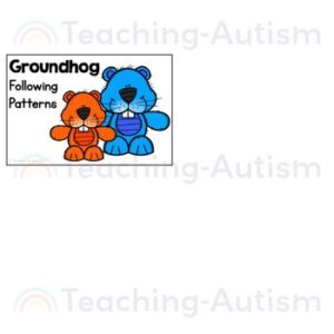 Groundhog Pattern Task Box | Pattern Activities for Groundhog Day