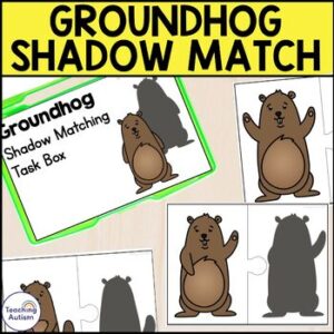 Groundhog Shadow Matching Task Box | Groundhog Day Task Boxes