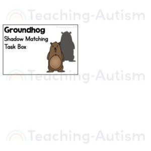 Groundhog Shadow Matching Task Box | Groundhog Day Task Boxes