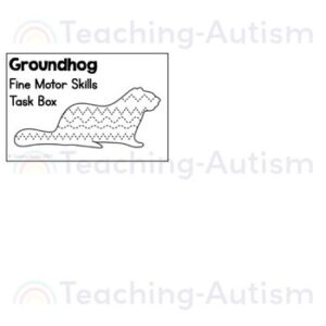 Groundhog Fine Motor Skills Task Box | Groundhog Day Task Boxes