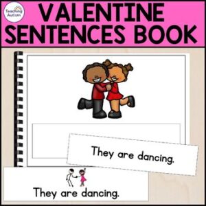 Valentine's Day Sentence Matching Adapted Book for Special Education