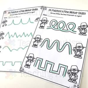 St Patrick's Day Activities, Fine Motor Skills Worksheets