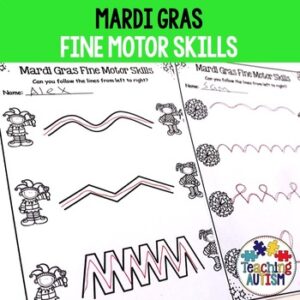 Mardi Gras Activities, Fine Motor Skills