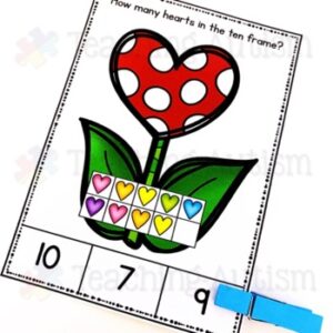 Valentine's Day Math Ten Frame Task Cards